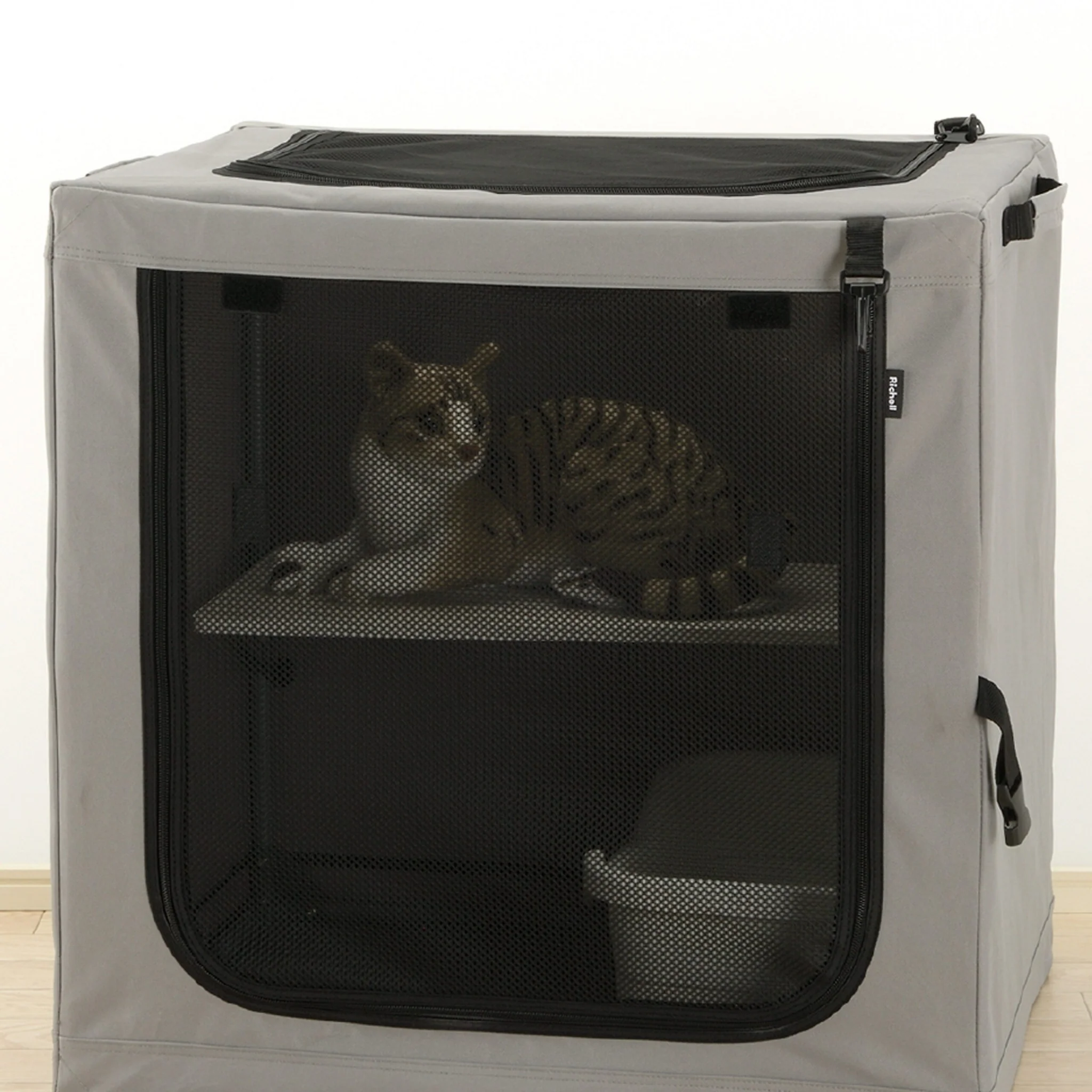 Richell Portable Folding Travel Cat Condo - Image 8