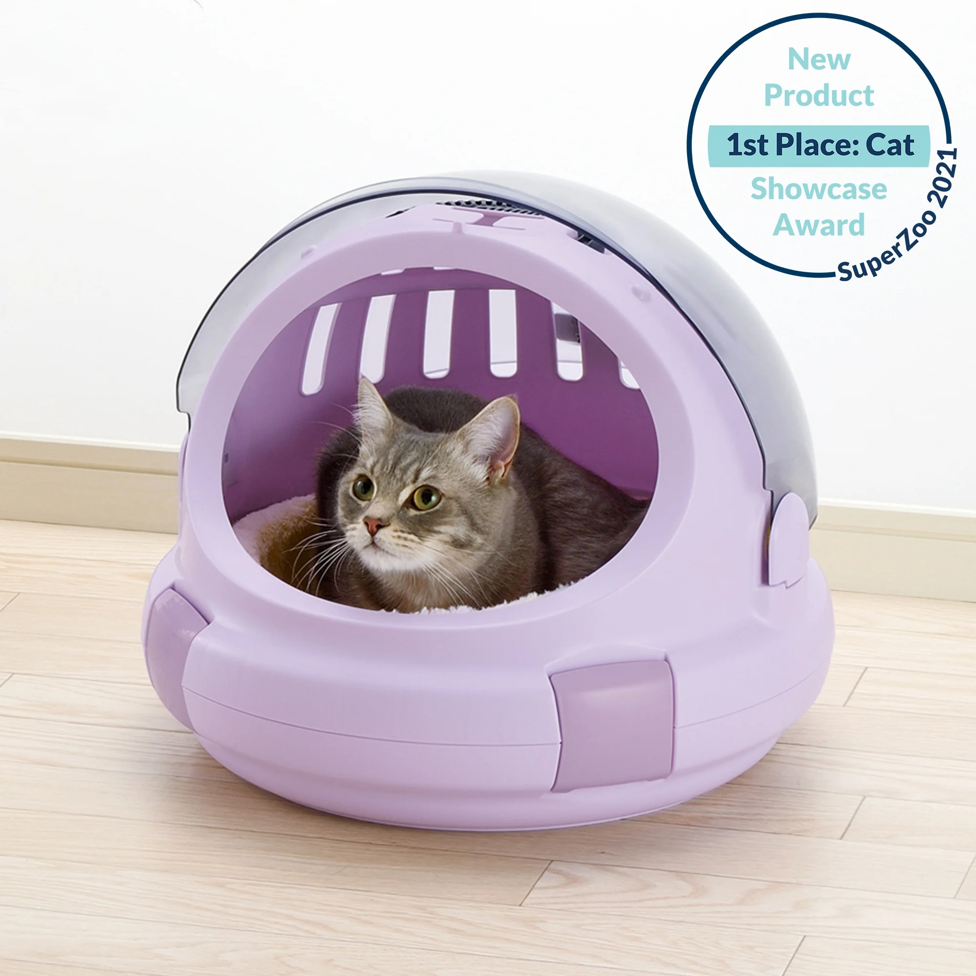 Richell Space Capsule Pet Carrier & Bed - Image 11