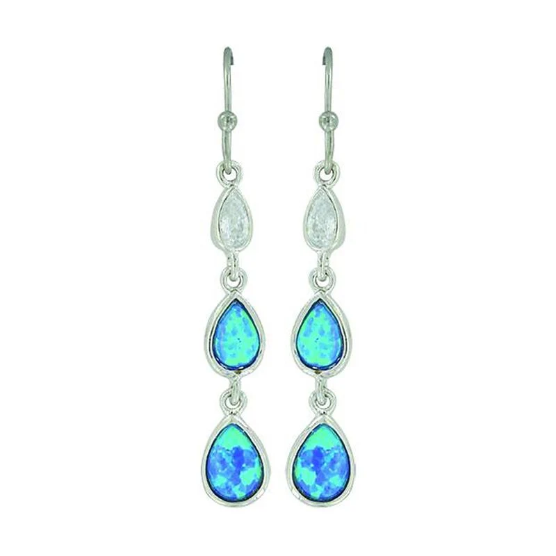 River Of Lights Falling Into Water Earrings