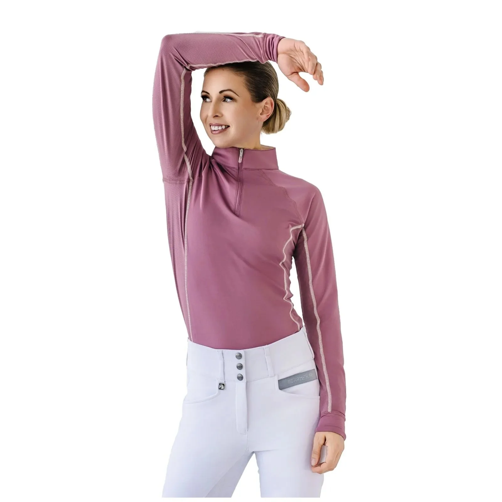 Romfh Ladies 1/4 Zip LS Sunshirt - Image 3