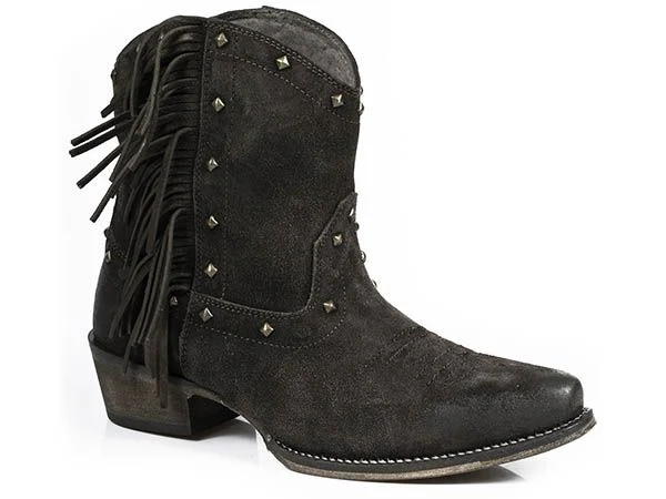 Roper Ladies Sassy Snip Toe Brown Shorty Boot