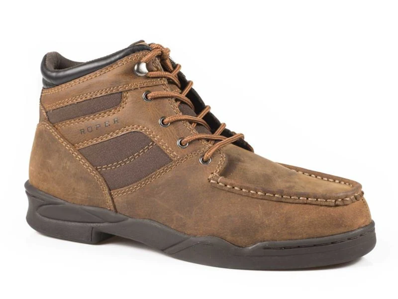 Roper Mens Leather Upper Tan Shoes