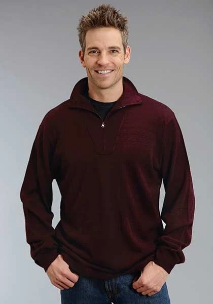Rugged Wool Sweater Knit Pullover XX-Large Brn - Image 2