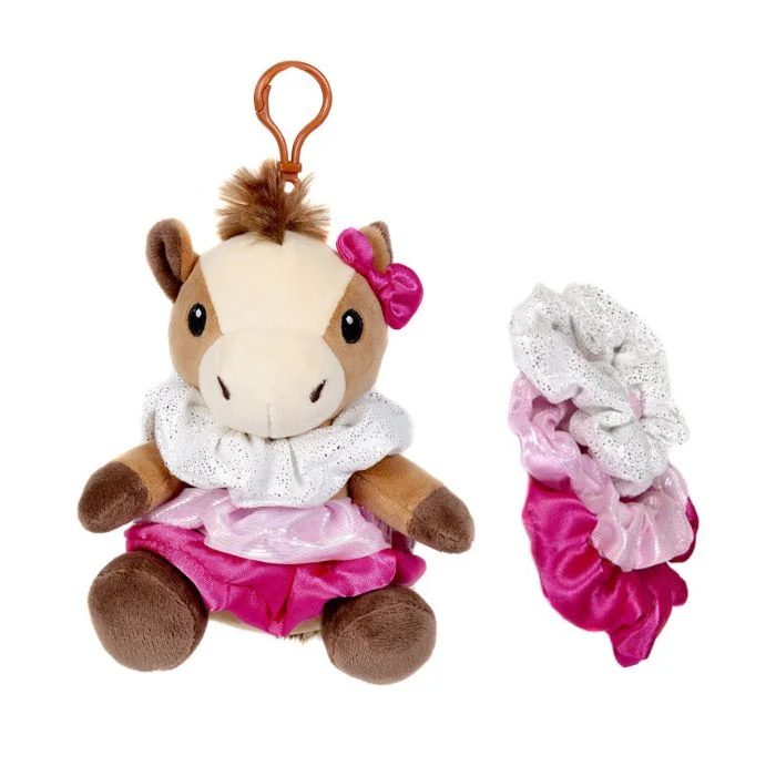Scrunch Bunch Horse Key Clip with Scrunchies