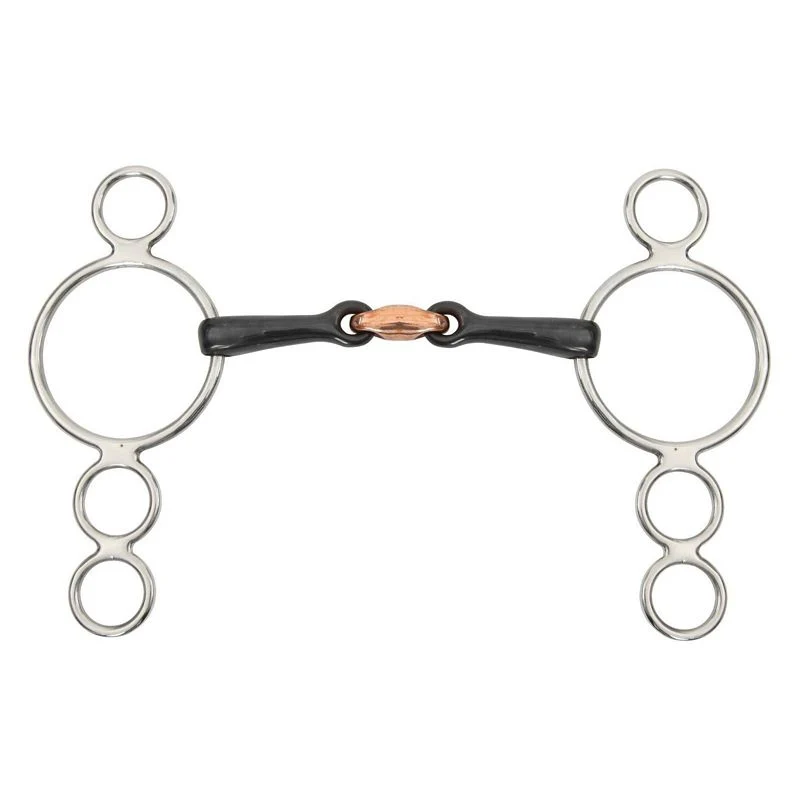 Shires Three Ring Sweet Iron Dutch Gag Bit - Image 2