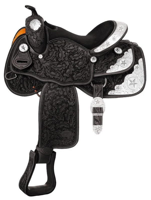 Silver Royal Premium Oak Silver Star Show Saddle