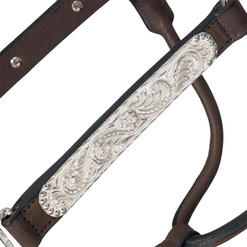Silver Royal Scroll Show Halter with Berry Edge - Image 2