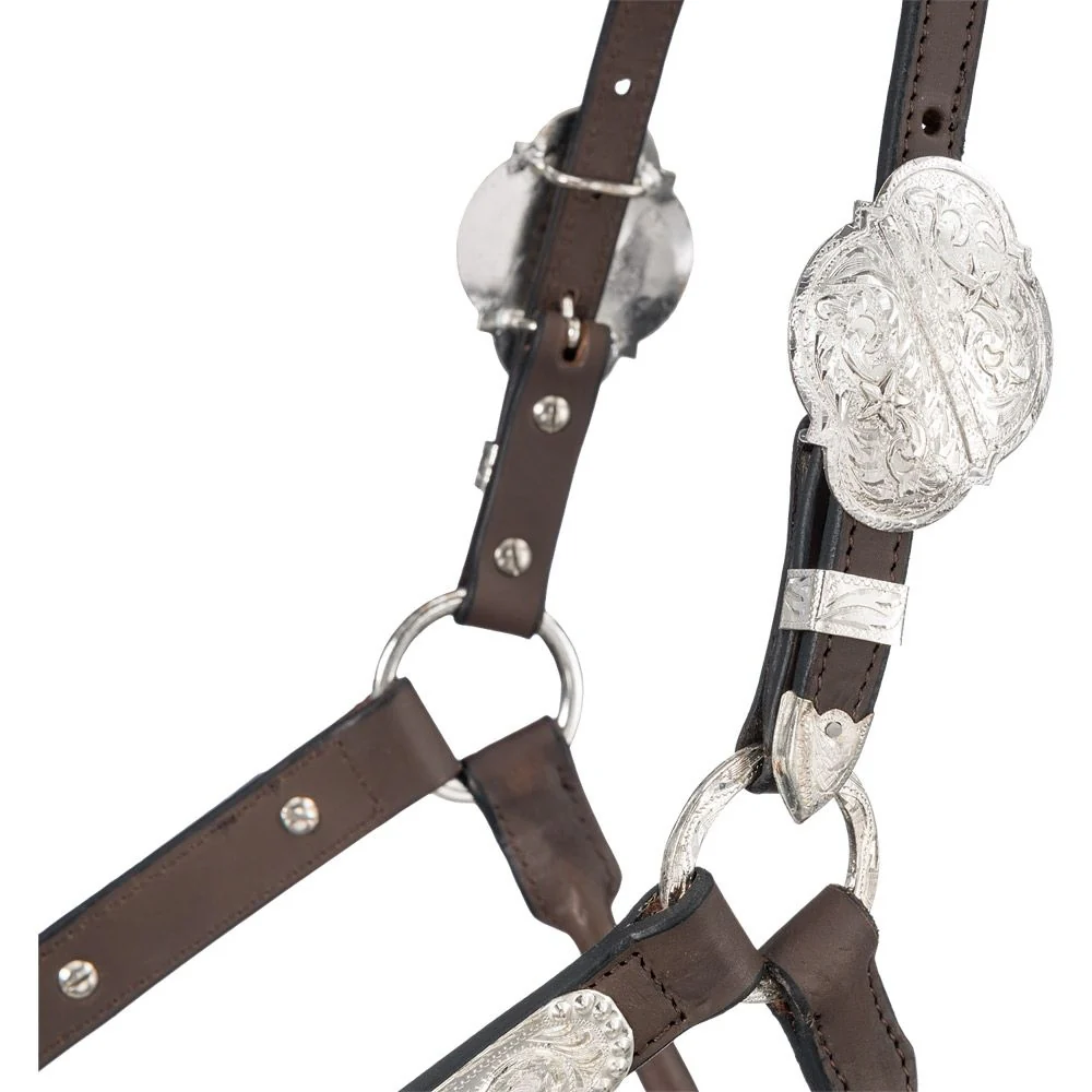 Silver Royal Scroll Show Halter with Berry Edge - Image 3