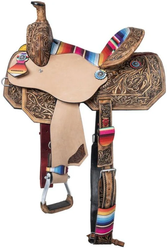 Silver Royal Serape Barrel Saddle Pkg - Image 5