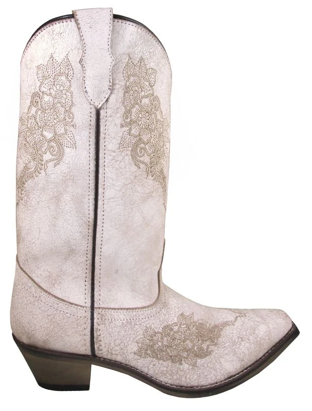 Smoky Mountain Ladies Ashley White Boots