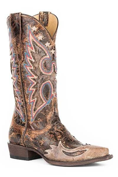 Stetson Ladies Reagan Snip Toe Boots 7 Cognac - Image 2