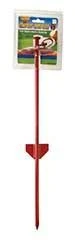 Tie Out Stake For Dogs 5 x 4 x 24.75 Red