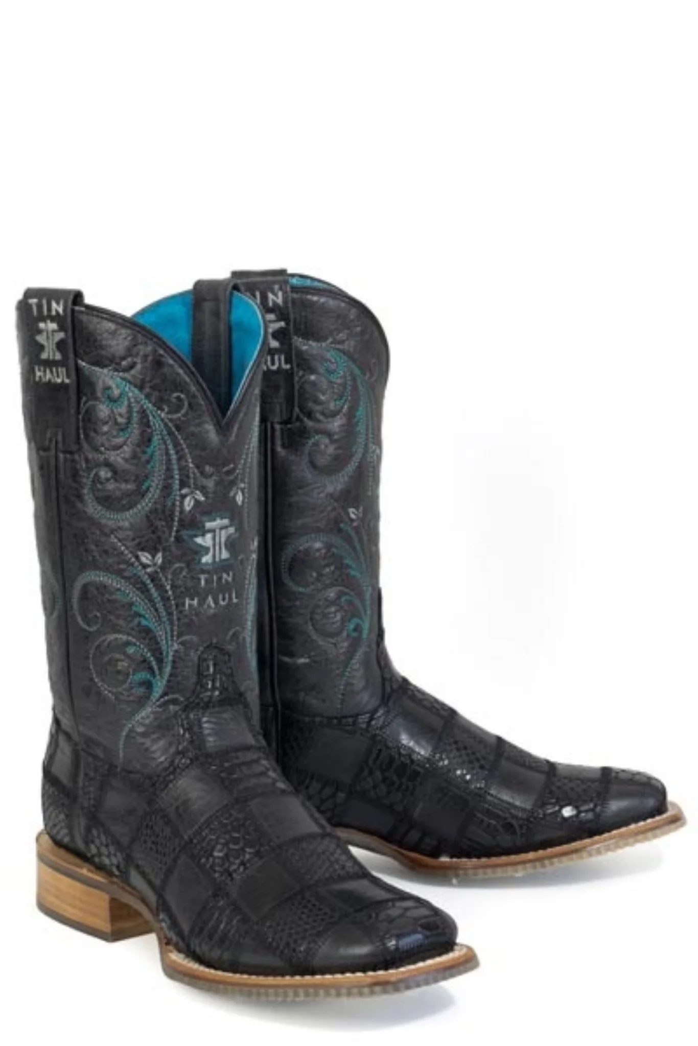 Tin Haul Ladies CheckerD Square Toe Boots - Image 3