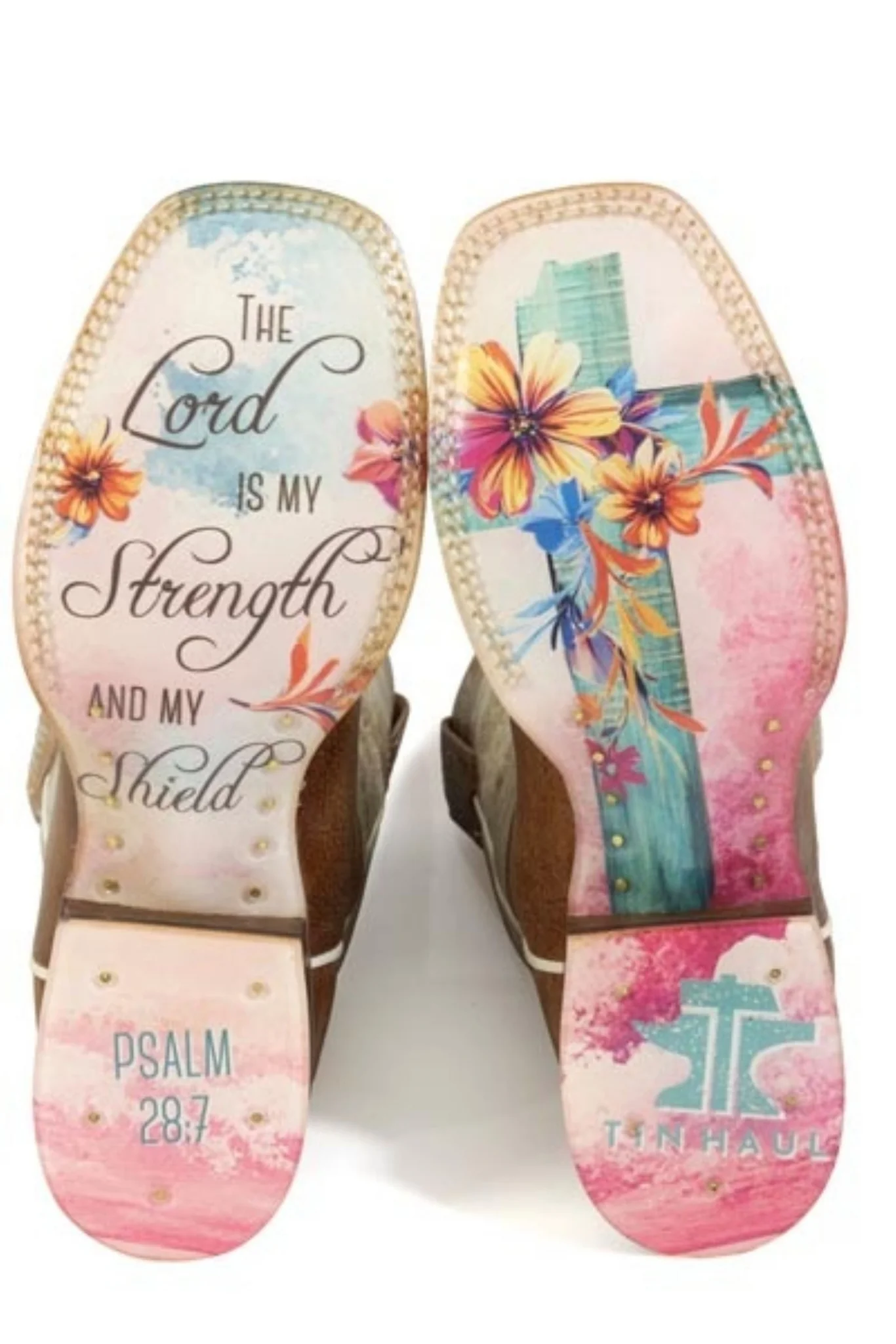 Tin Haul Ladies Love Jesus Square Toe Boots - Image 2
