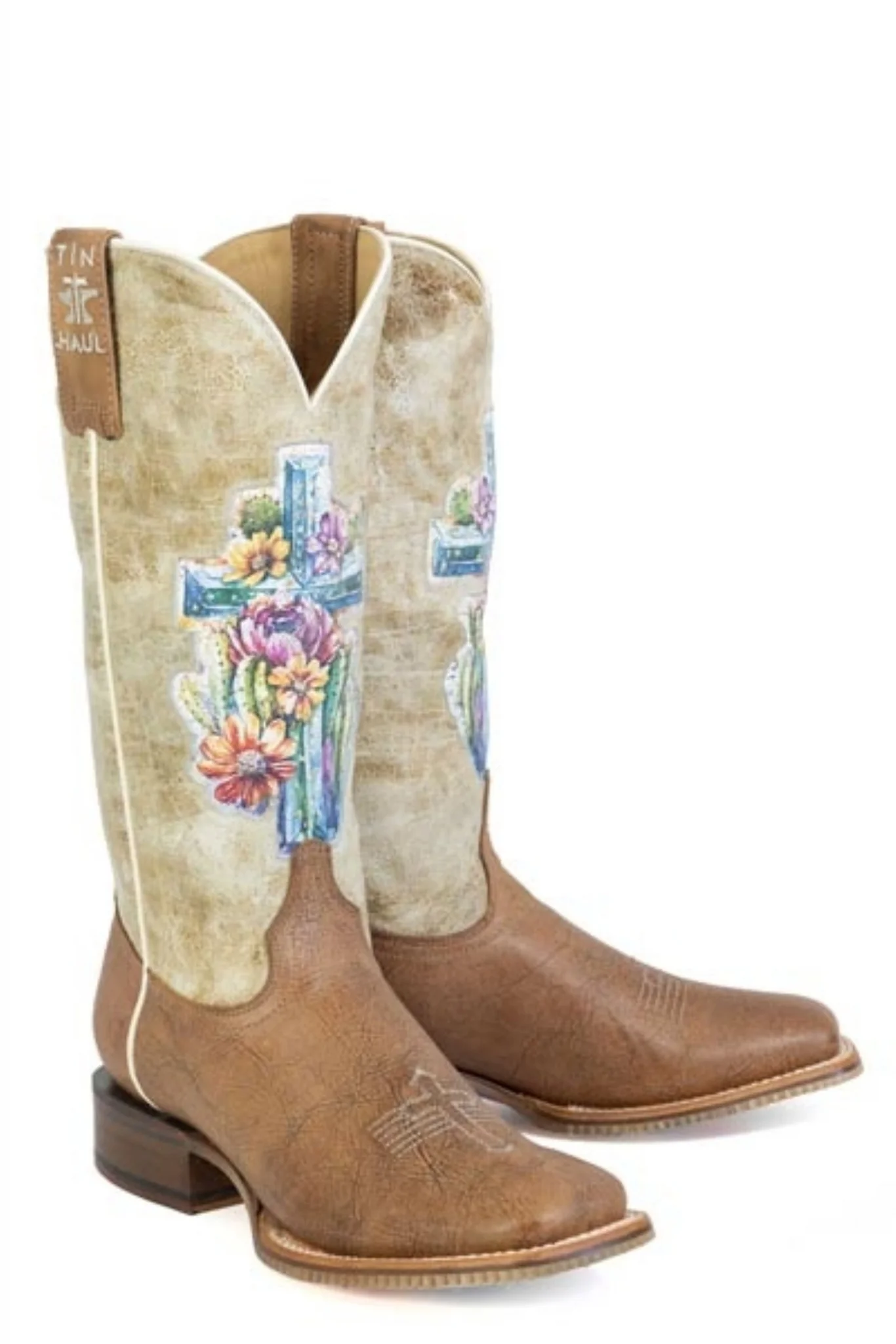 Tin Haul Ladies Love Jesus Square Toe Boots - Image 3