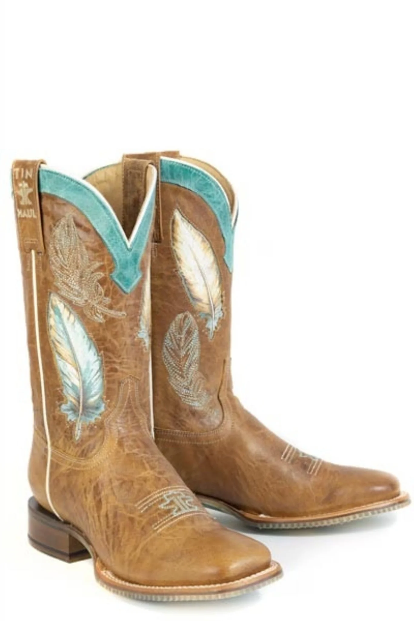 Tin Haul Ladies Plume Square Toe Boots - Image 3