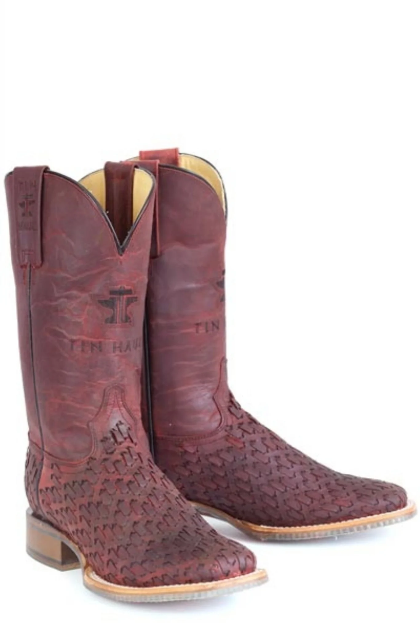 Tin Haul Ladies Roses Are Red Square Toe Boots - Image 3