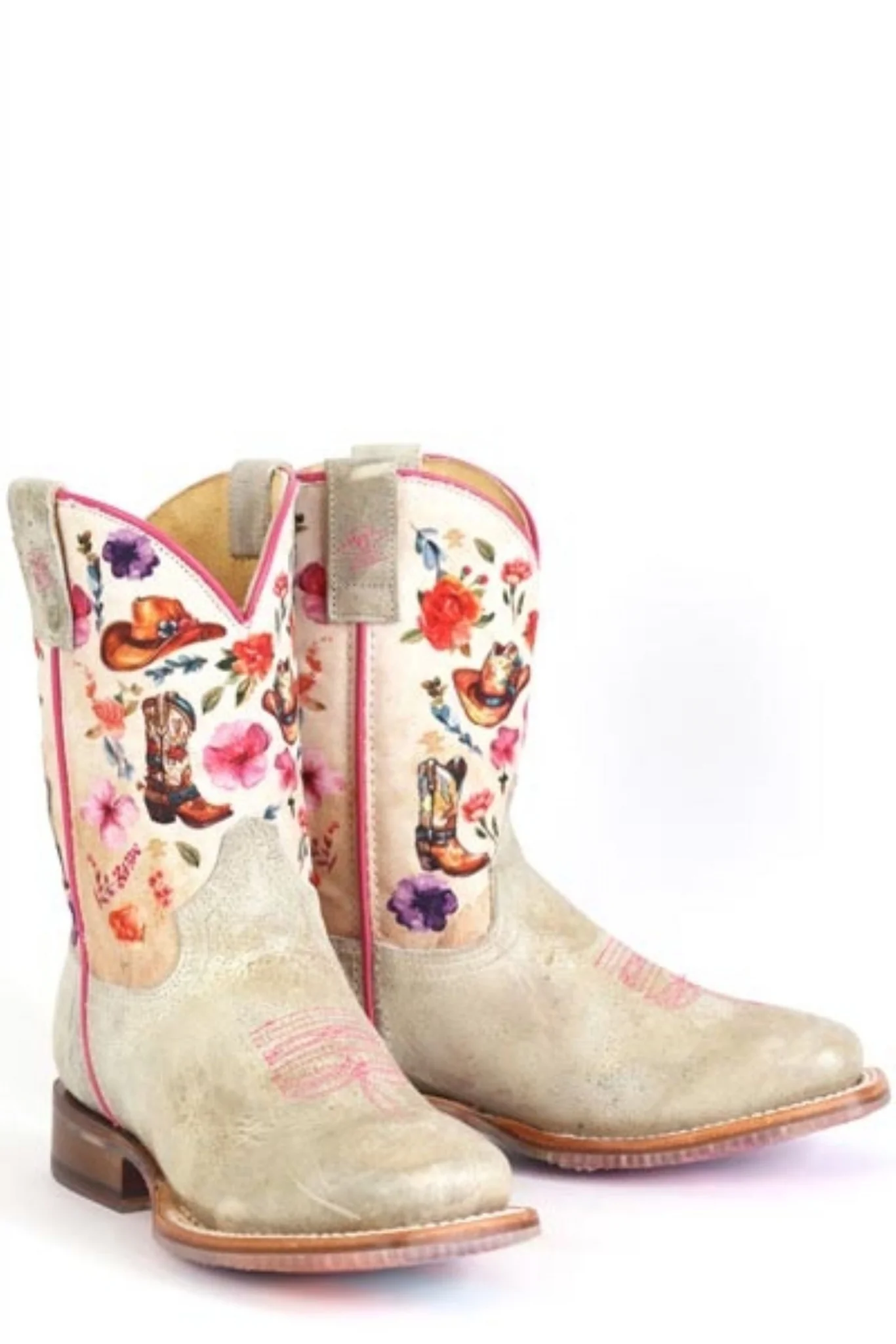 Tin Haul Little Kids Lets Go Cowgirl Square Toe Boots - Image 3
