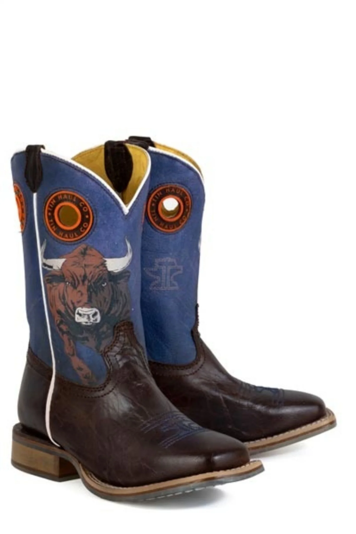 Tin Haul Little Kids Raging Bull Square Toe Boots - Image 2