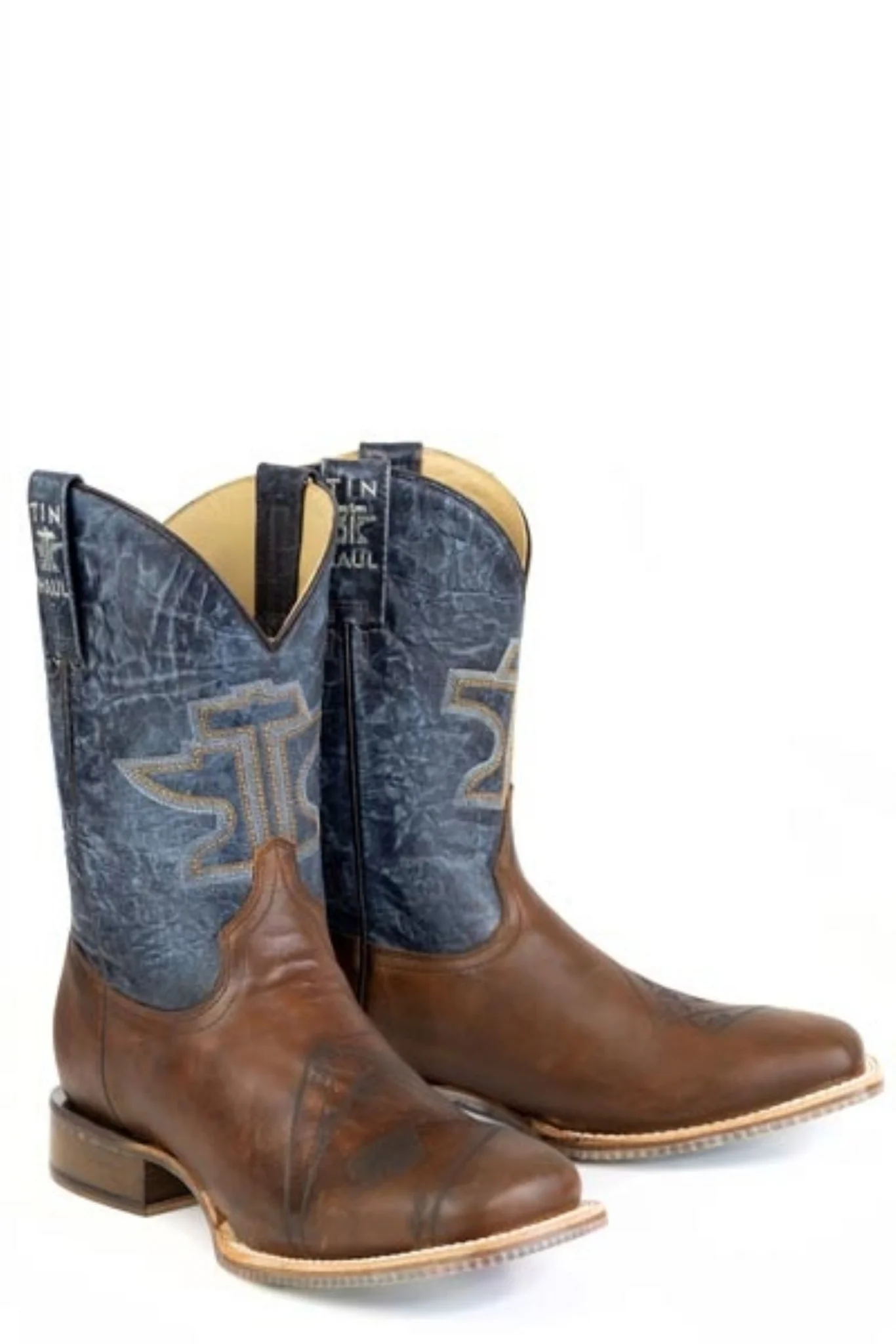 Tin Haul Mens Ace Of Spades Square Toe Boots - Image 3