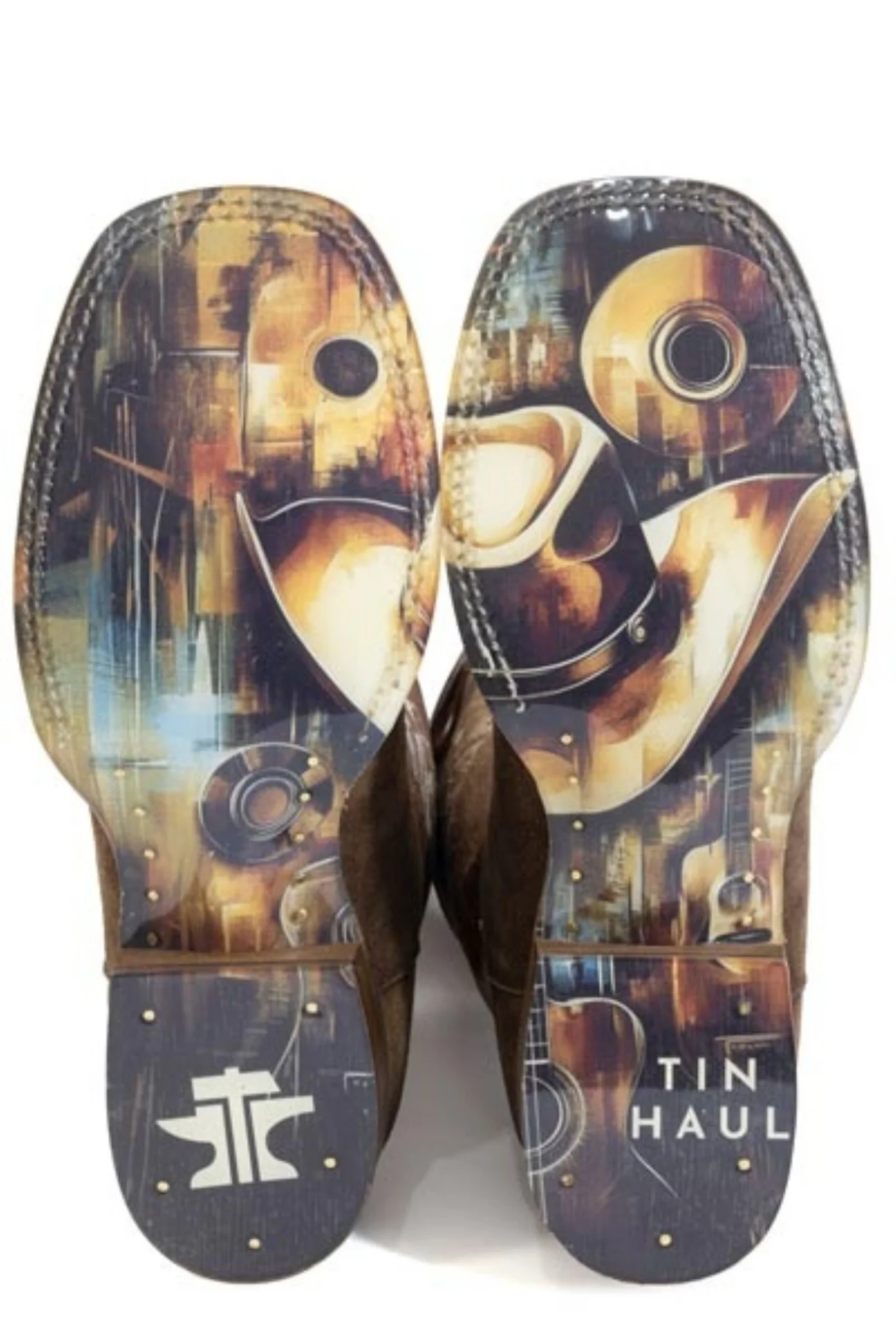 Tin Haul Mens Hat and Soul Square Toe Boots - Image 2