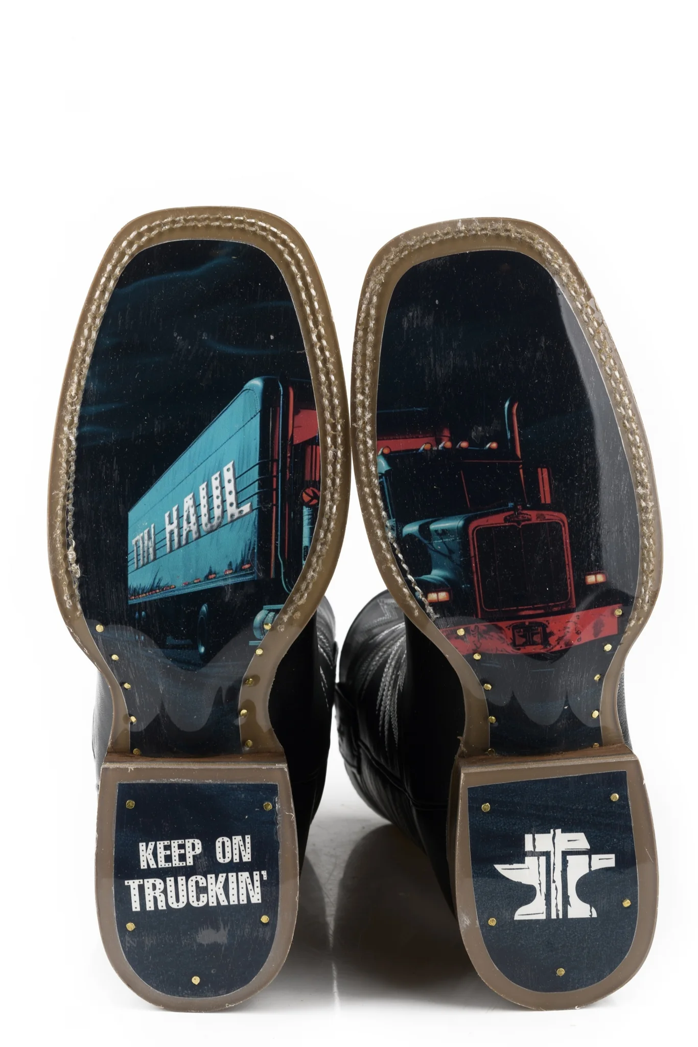Tin Haul Mens Keep On Truckin Square Toe Boots - Image 2