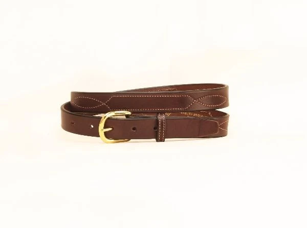 Tory 1In Belt With Stitched Pattern 28 Blk/Gry - Image 2