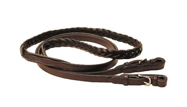 Tory Braided Roping Reins Nickel Ends 5/8X8 Dko
