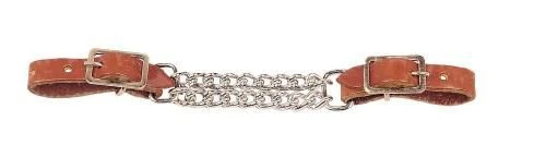 Tory Double Chain Curb Strap Bk/Gry - Image 3