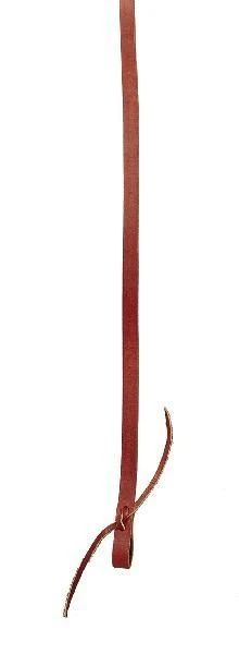 Tory Single Ply Reins - Water Strap Ends 5/8in Brn - Image 3
