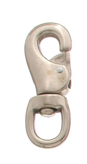 Tough1 Nickel Plated Jumbo Bull Snap 7/8 Brn