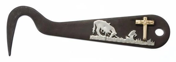 Tough1 Antique Hoof Pick/Cowboy Prayer