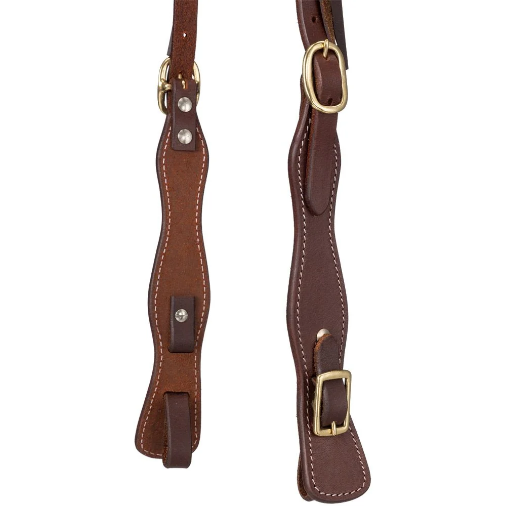 Tough1 Harness Leather Buckaroo Headstall - Image 2