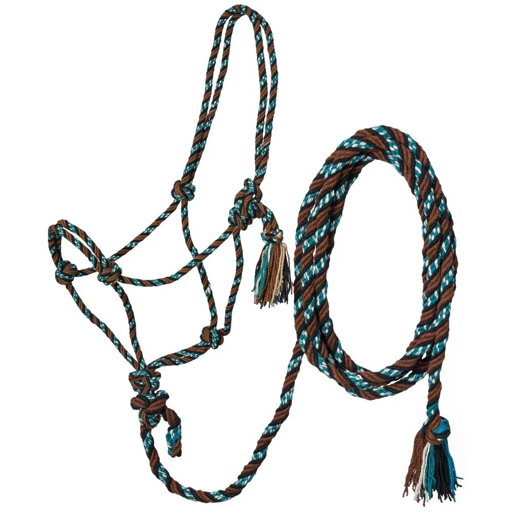 Tough1 Mecate Rope Halter with 12ft Lead - Image 3