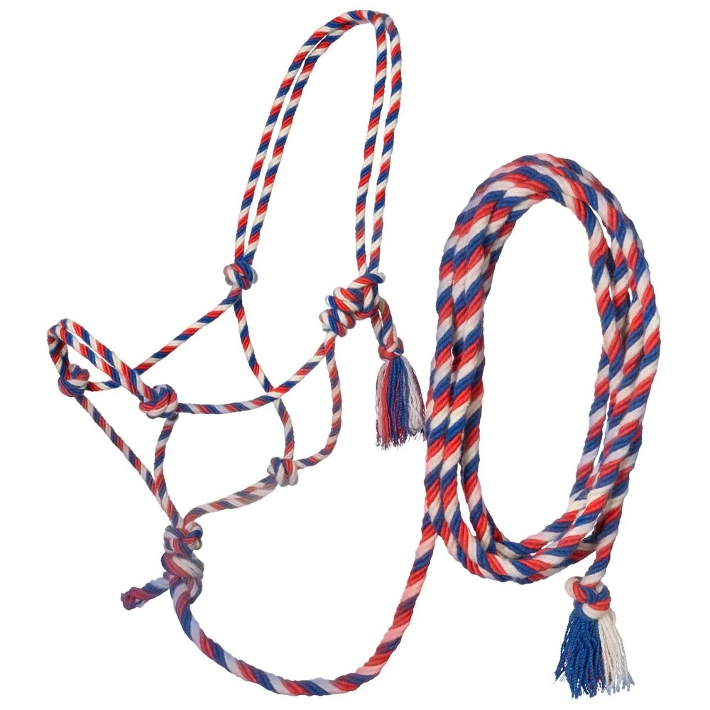 Tough1 Mecate Rope Halter with 12ft Lead - Image 4