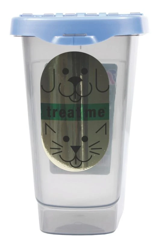 Treat Me Pet Treat Container 2 Lb Blu/Smoke