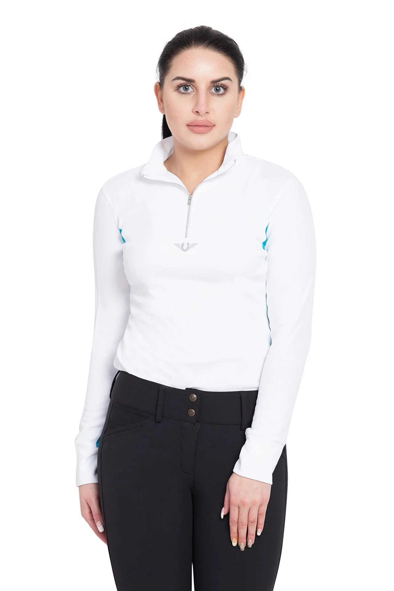 TuffRider Ladies Ventilated Technical Long Sleeve Sport Shirt - Image 2