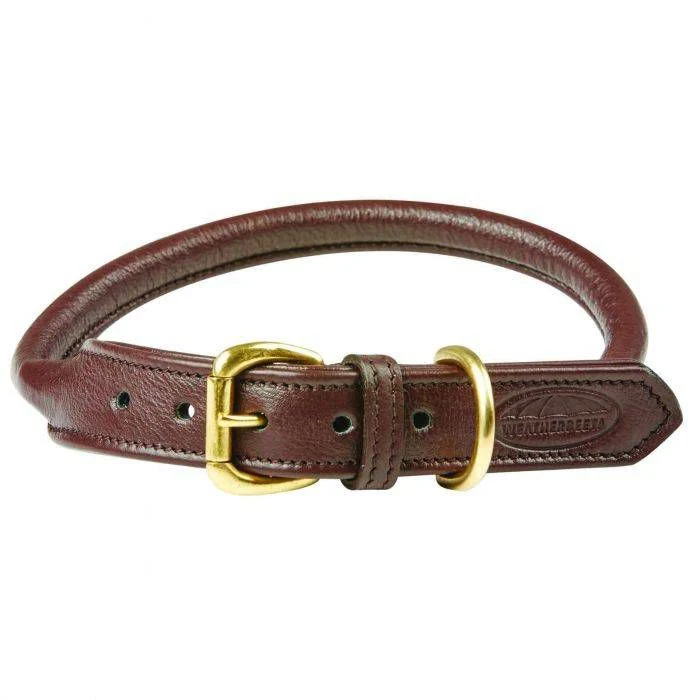 Weatherbeeta Rolled Leather Dog Collar - Image 2