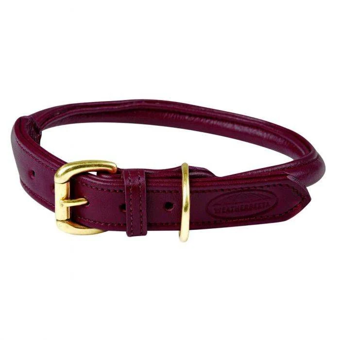 Weatherbeeta Rolled Leather Dog Collar - Image 4