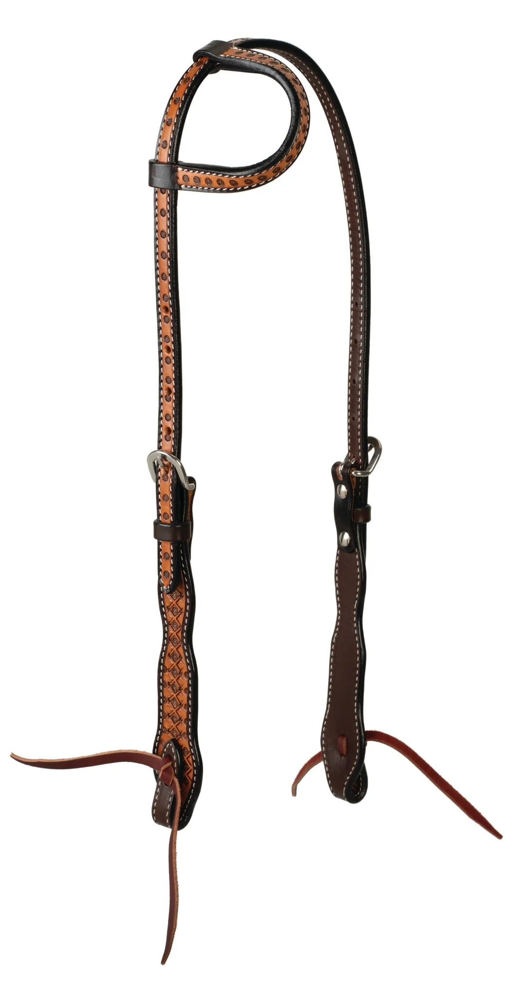 Weaver Floret Tooled Headstall - Image 2