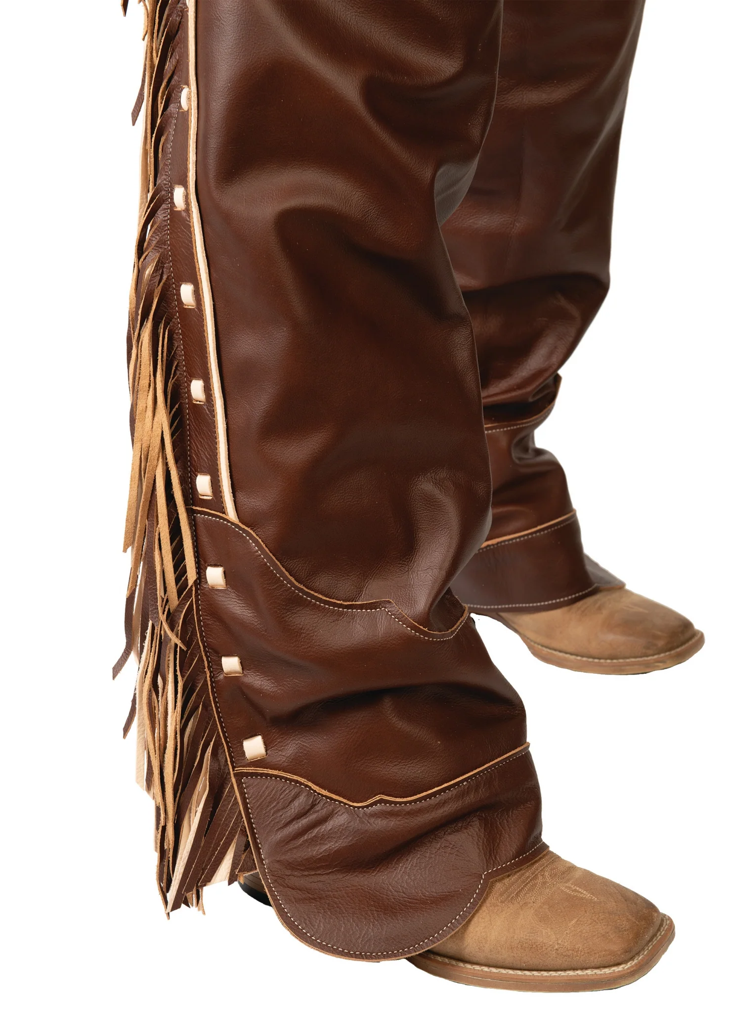 Weaver Premium Western Leather Chaps - Image 9