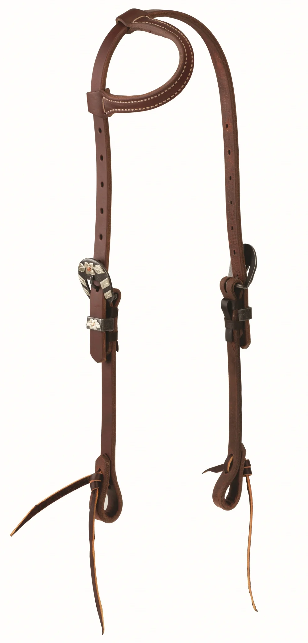 Weaver STS Ranch Signature Tack Harness Leather Sliding Ear Headstall - Image 2