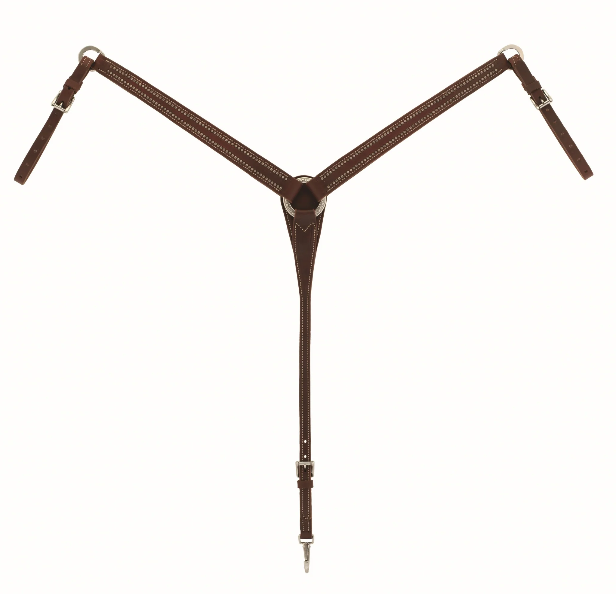 Weaver Tapered Leather Breast Collar Stockman