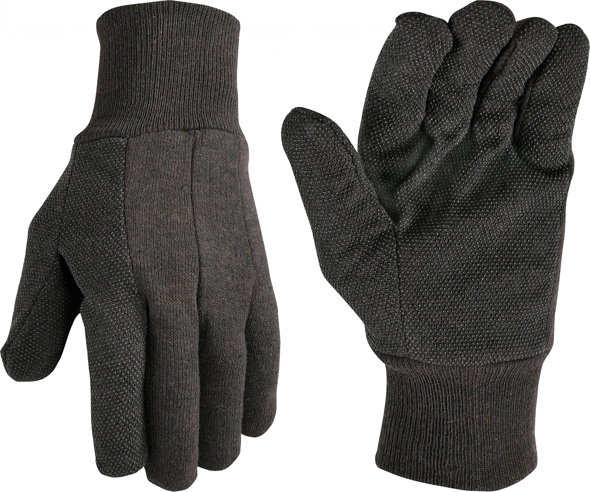 Wells Lamont Mens Rubber Grip Jersey Basic Work Gloves